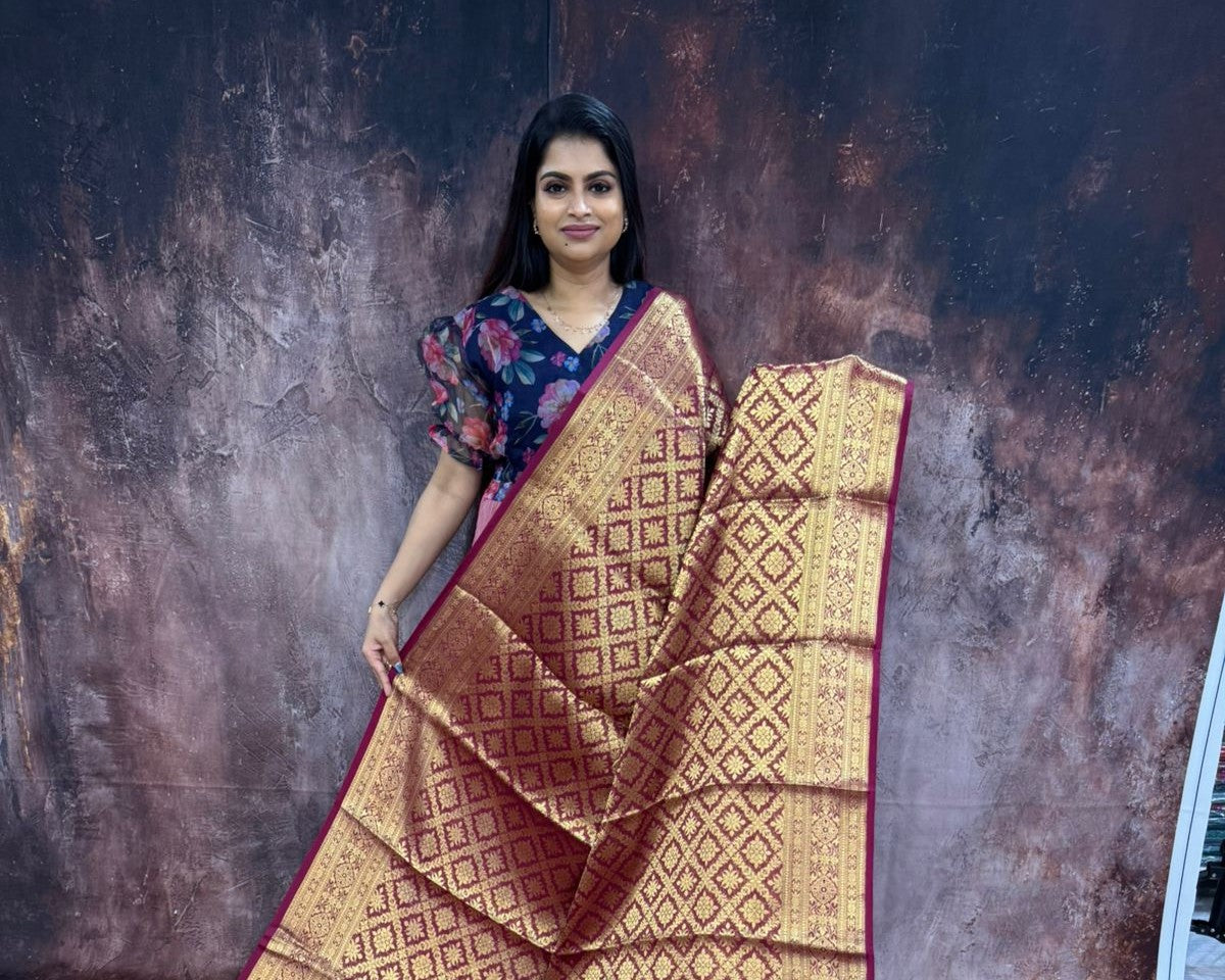 SEMI BANARASI SOFT SILK