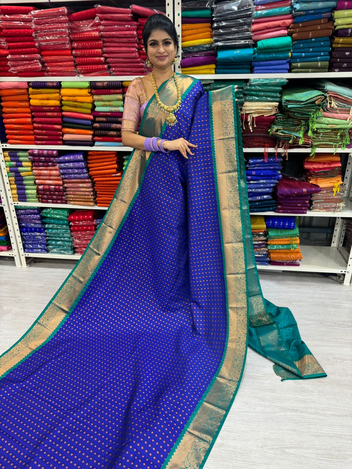 1000 Coin-Inspired Design Weaving Buttas cheapest Raw Silk Saree With Blouse